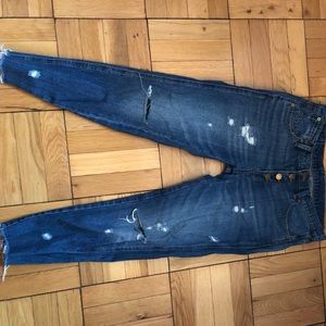 Ripped boyfriend jeans