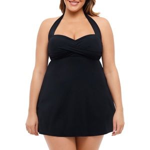 Halter swim dress