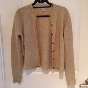 J. Crew tan soft cozy lambswool sweater Size small
