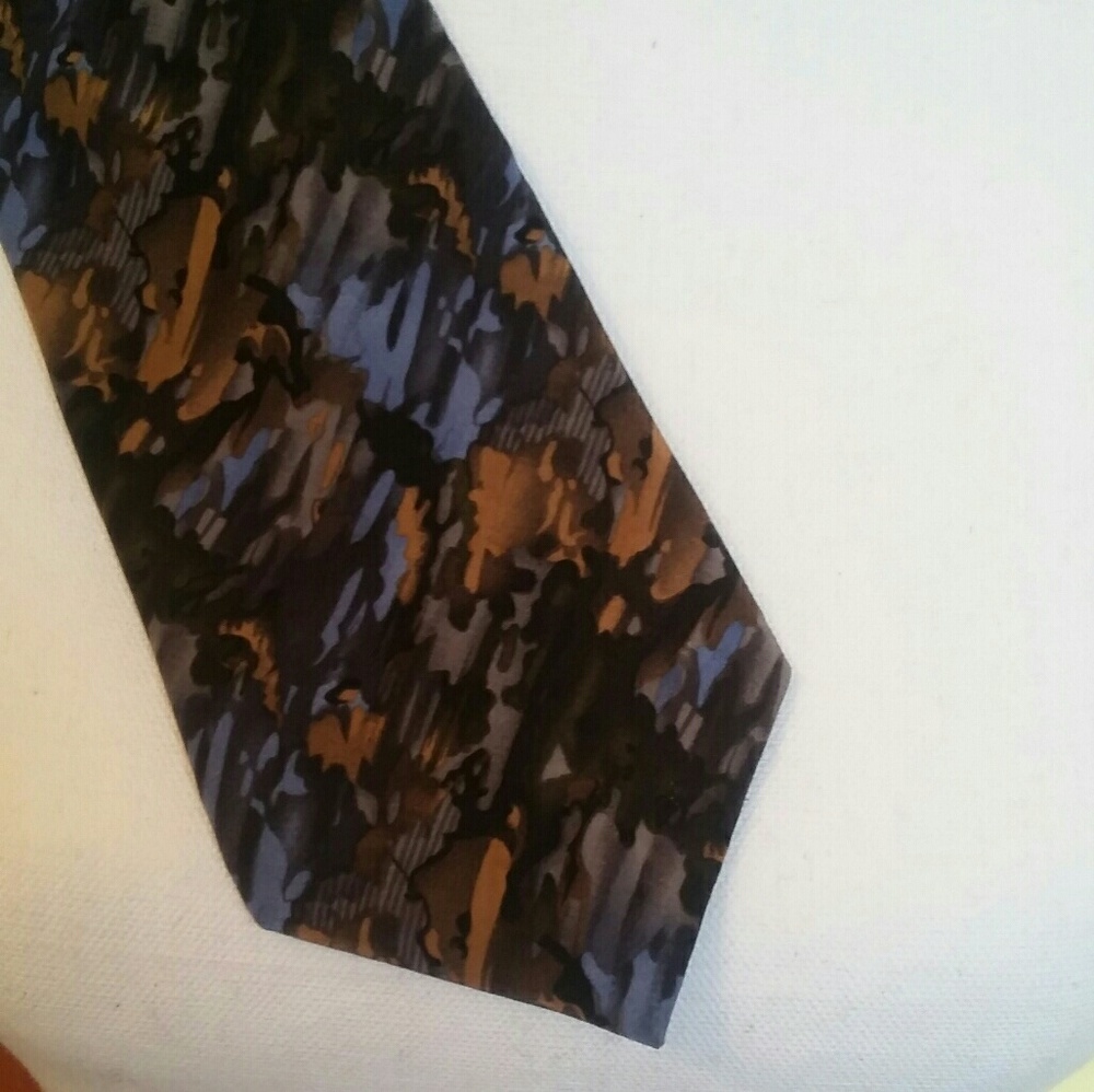 💚Cocktail Collection Tie Blue, Black &Gold - Picture 1 of 2