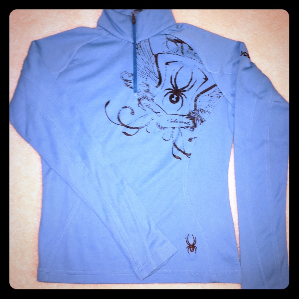 Teal Spyder Ski Shirt. Size 2