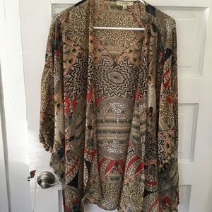Adorable print kimono