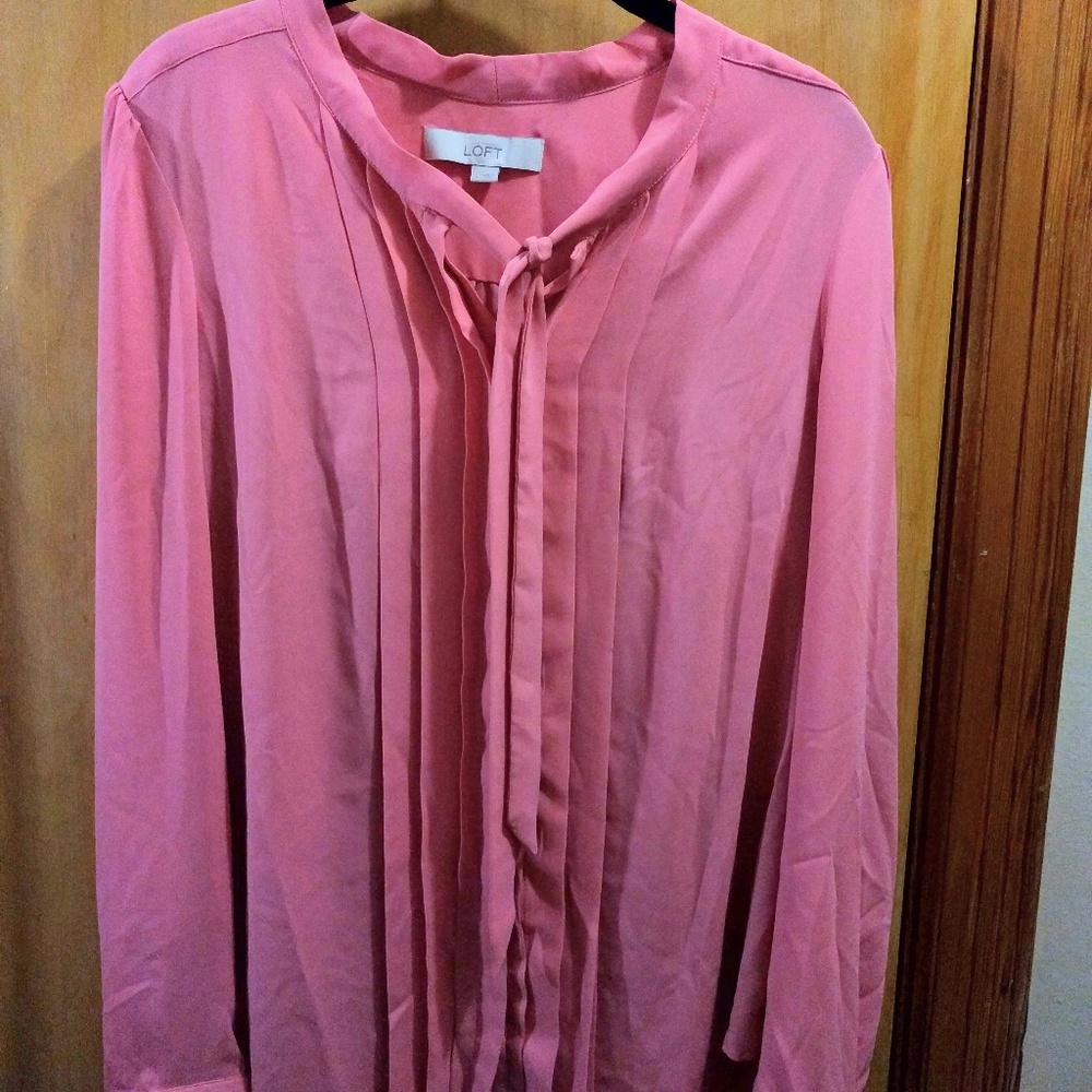 *For HOPE* Bundle of LOFT tie-neck blouses