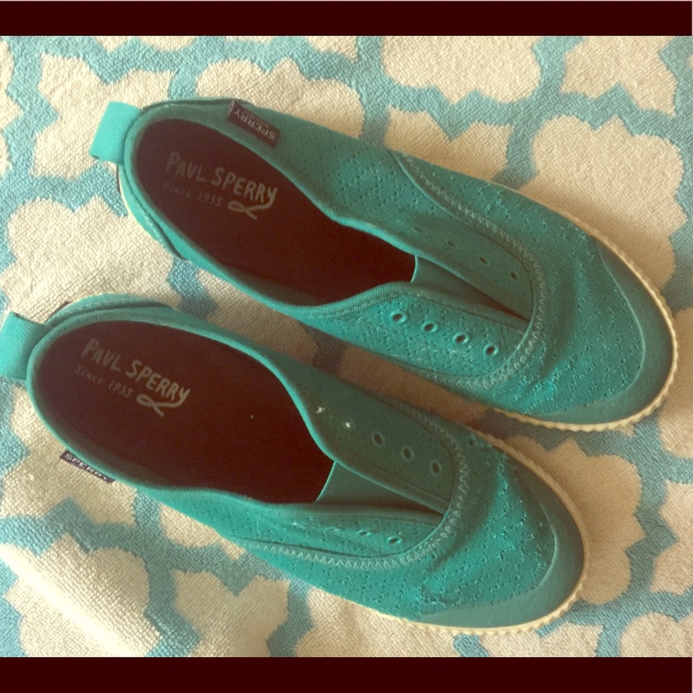 Women’s Teal Sperry’s