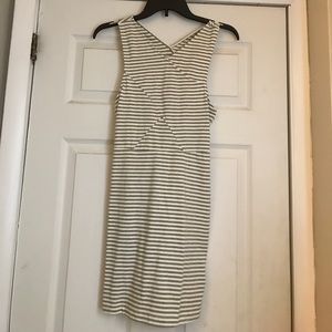 White and gray dress