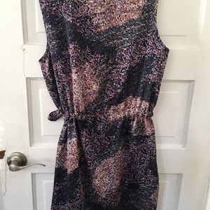 Adorable purple dress with cinched waist