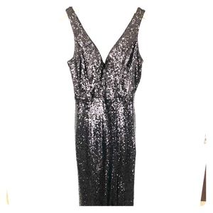 Formal Black Sequin Gown Size S NWOT