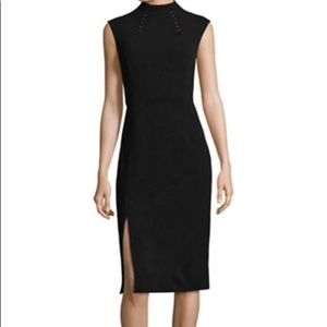 Ivanka Trump High Neck Sheat Black Dress