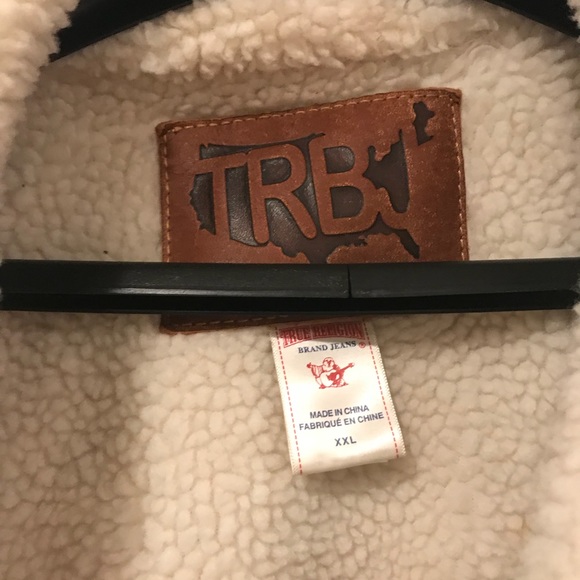 fur jean jacket - Picture 2 of 4