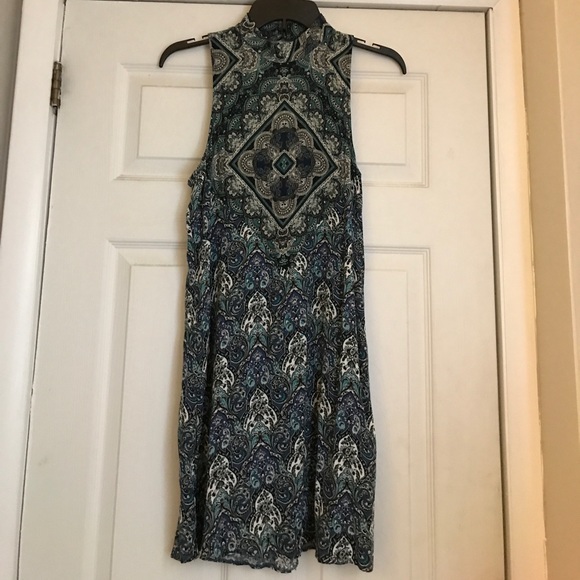 Blue paisley shift dress - Picture 1 of 4