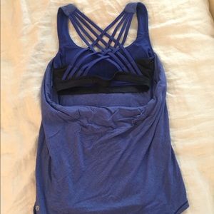 Lululemon Open Back Tank with Built in Bra