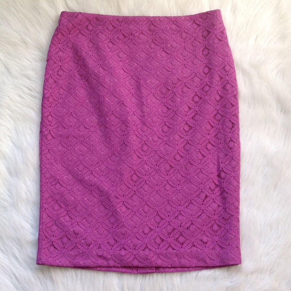 NWT Ann Taylor Purple Pencil Skirt