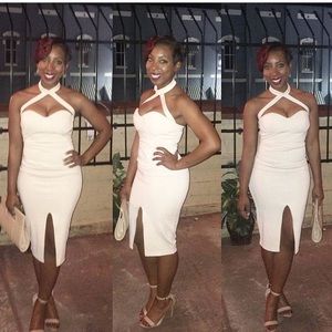 Beige Dress