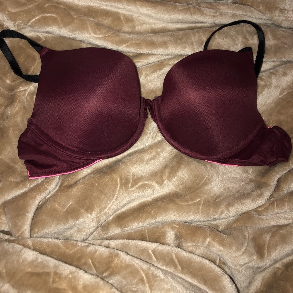 PINK red and pink bra