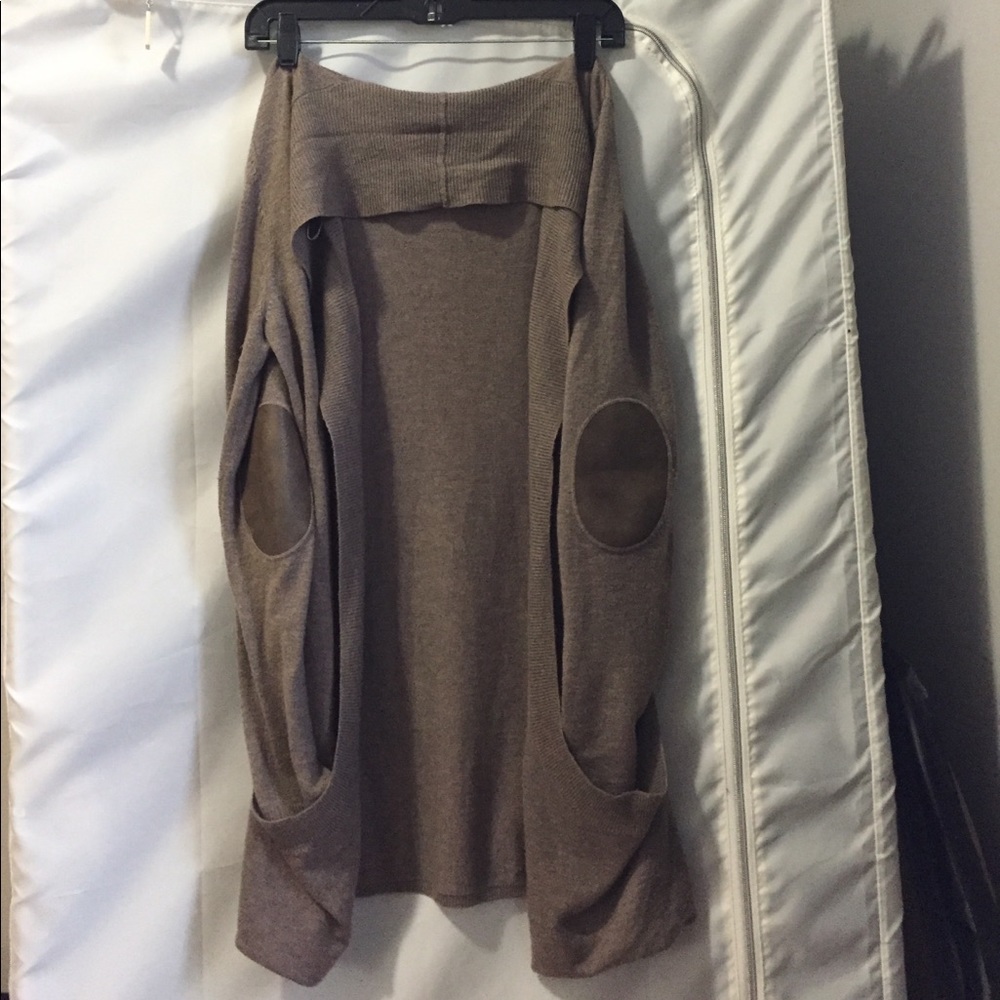PROMOD Cardigan with Faux Leather Elbow Patch $10!