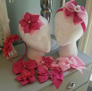Pink Hair bows.