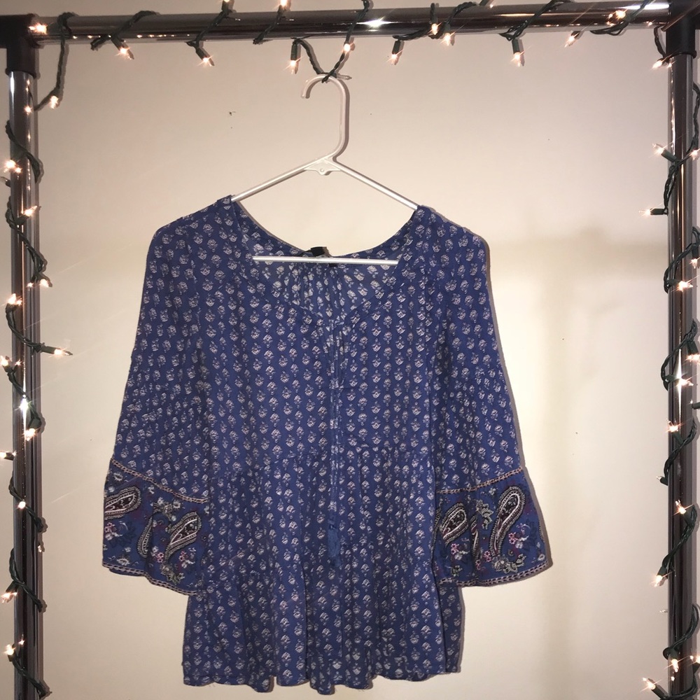 American Eagle Blue Blouse
