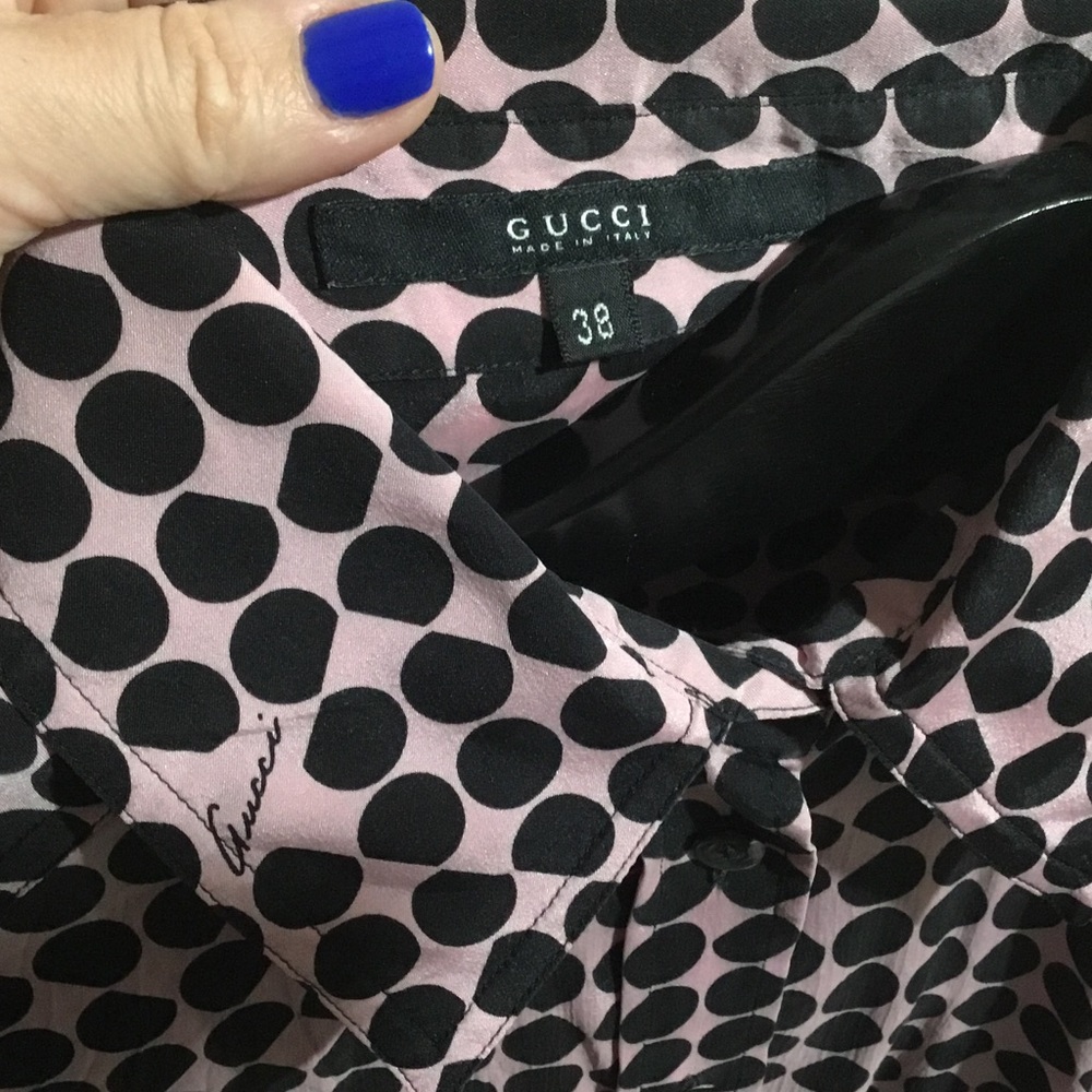 SOLD!🤑✅Silk button down blouse/shirt 👚 - Picture 6 of 8