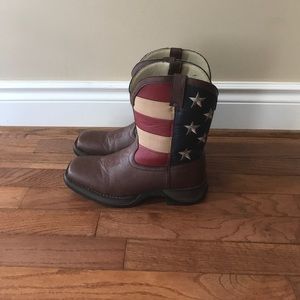 Durango American Flag Boots youth size 5.