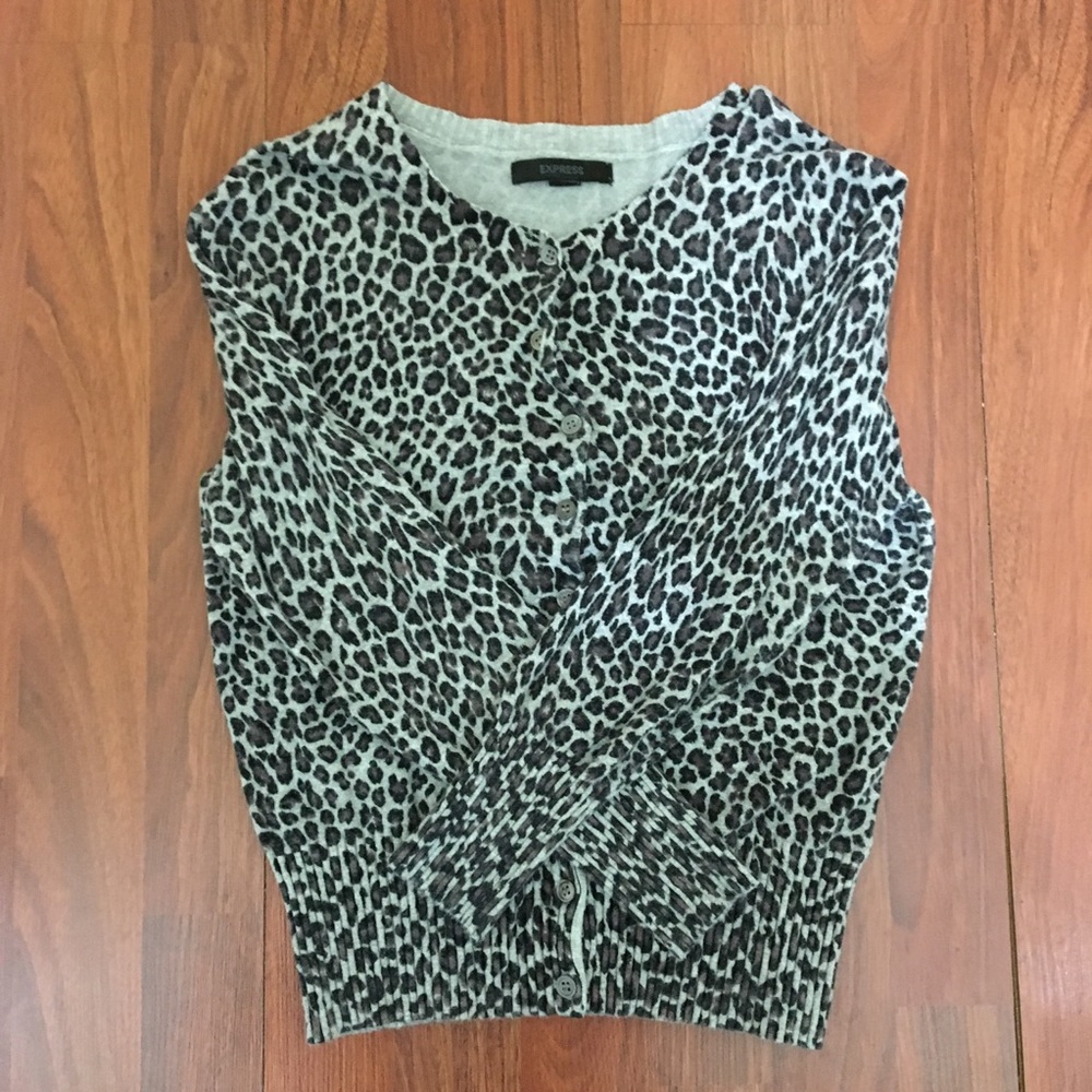 Leopard Print Cardigan