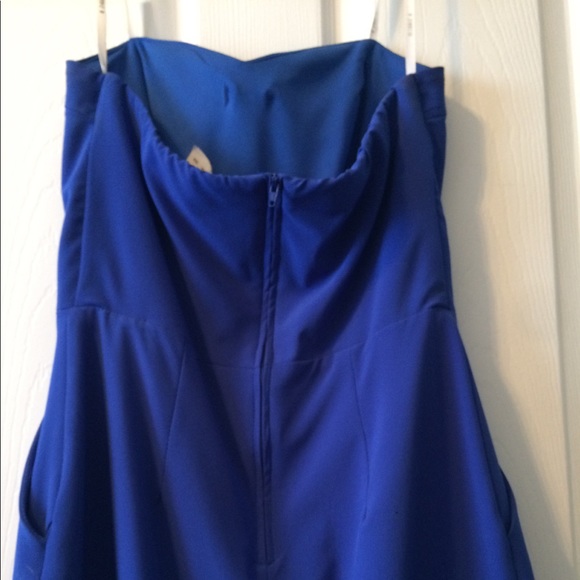 B. DARLIN Blue Strapless Cocktail Dress | 3/4 - Picture 4 of 6