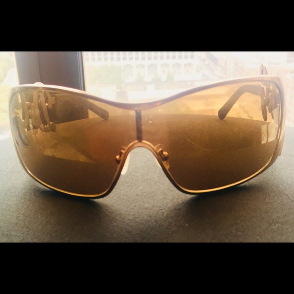Gold Dolce and Gabbana Sunglasses
