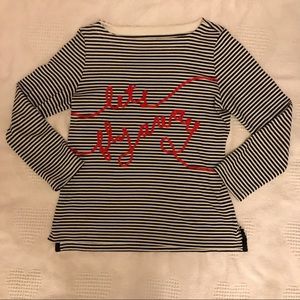 Kate spade "Let's Fly Away" top Large