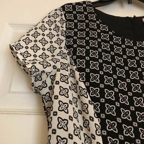 White and black shift dress - Picture 4 of 5