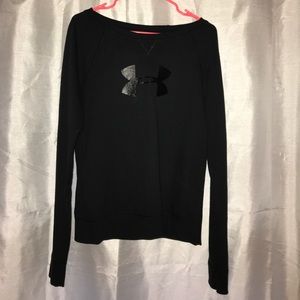 black underarmour crew sweatshirt!
