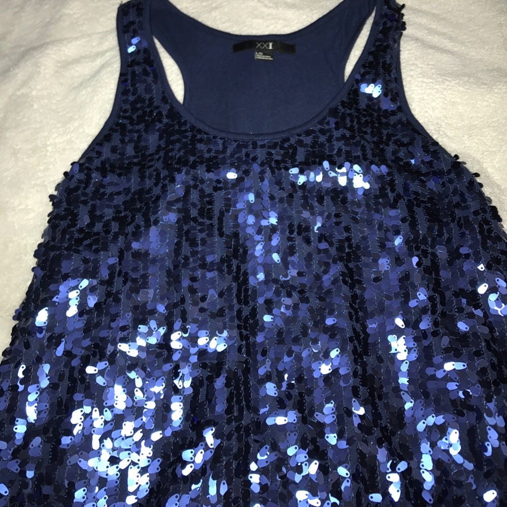 Sequin tank top