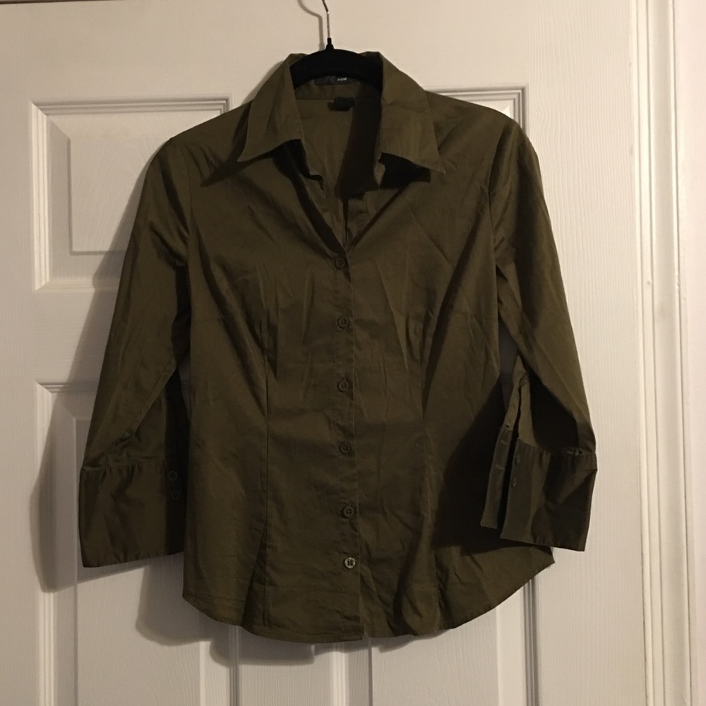 H&M 1/4 Sleeve Button Down