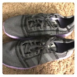 Adidas purple and gray gently used