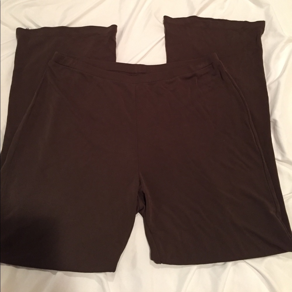 Matte jersey brown pants