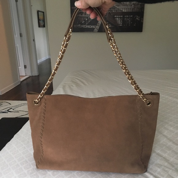 ❌SOLD❌Authentic Tory Burch Marion Suede Tote - Picture 3 of 7