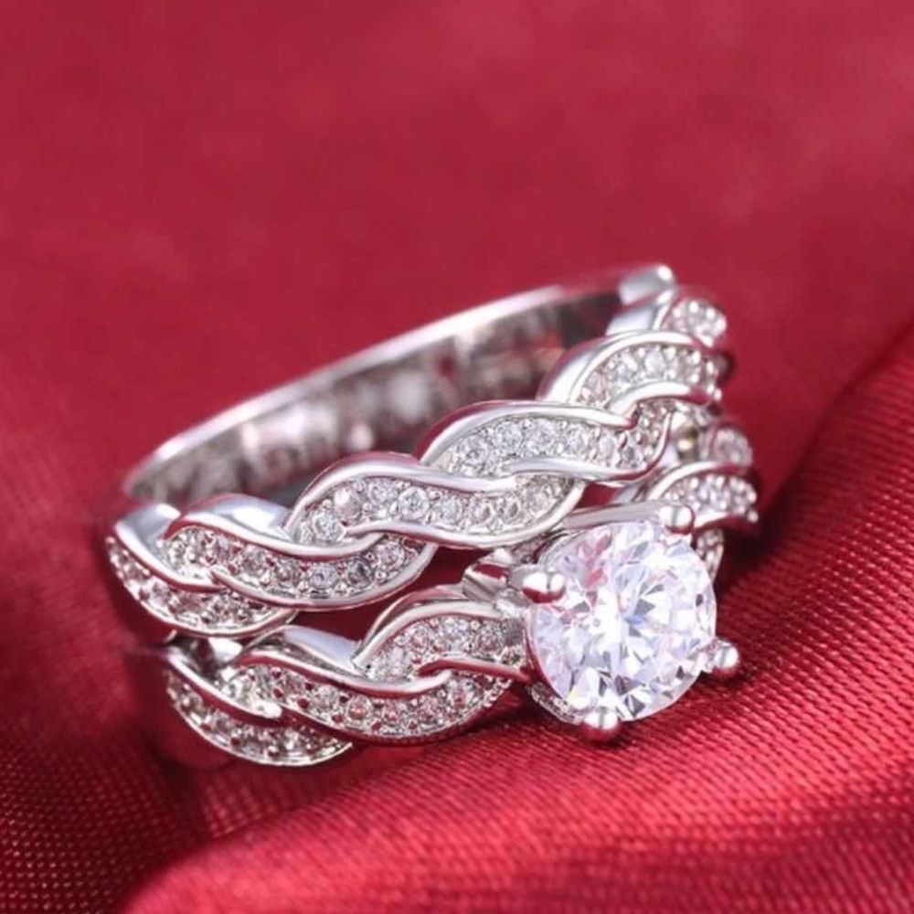 🌹🌹Size 9💍New 925 Silver Ring