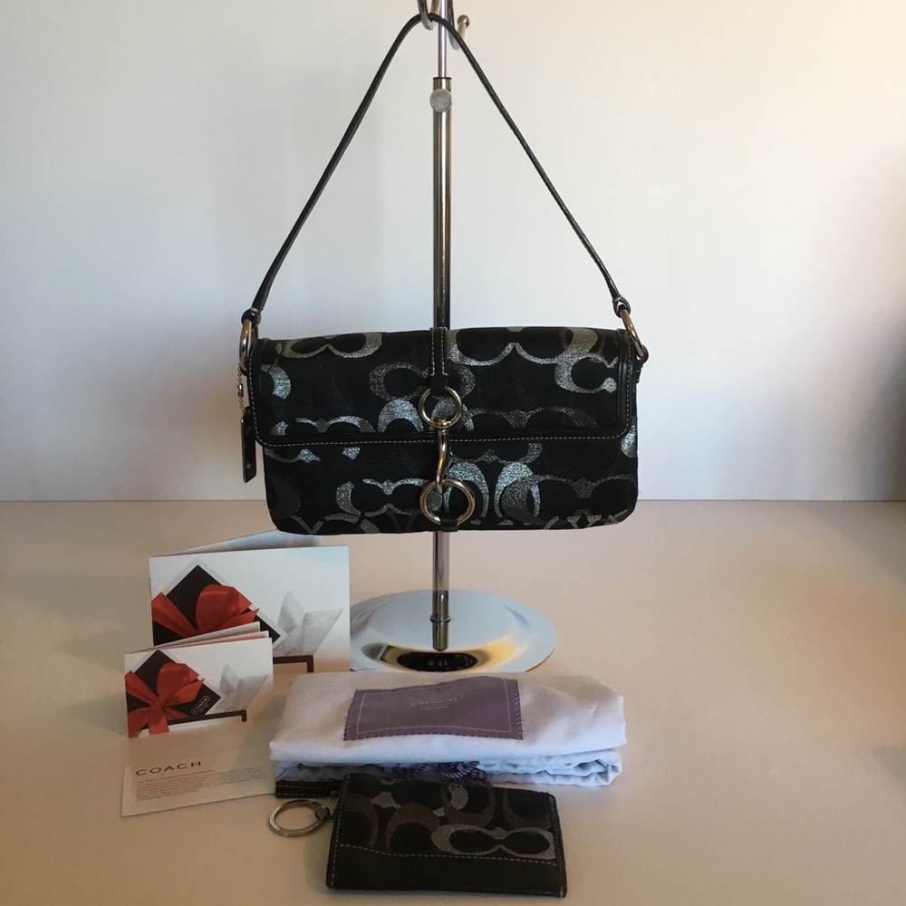 Coach Madison Lurex Flap & Mini Skinny Set