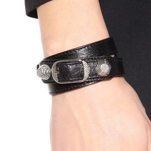Balenciaga Pleine Fleur Aniline Leather Bracelet