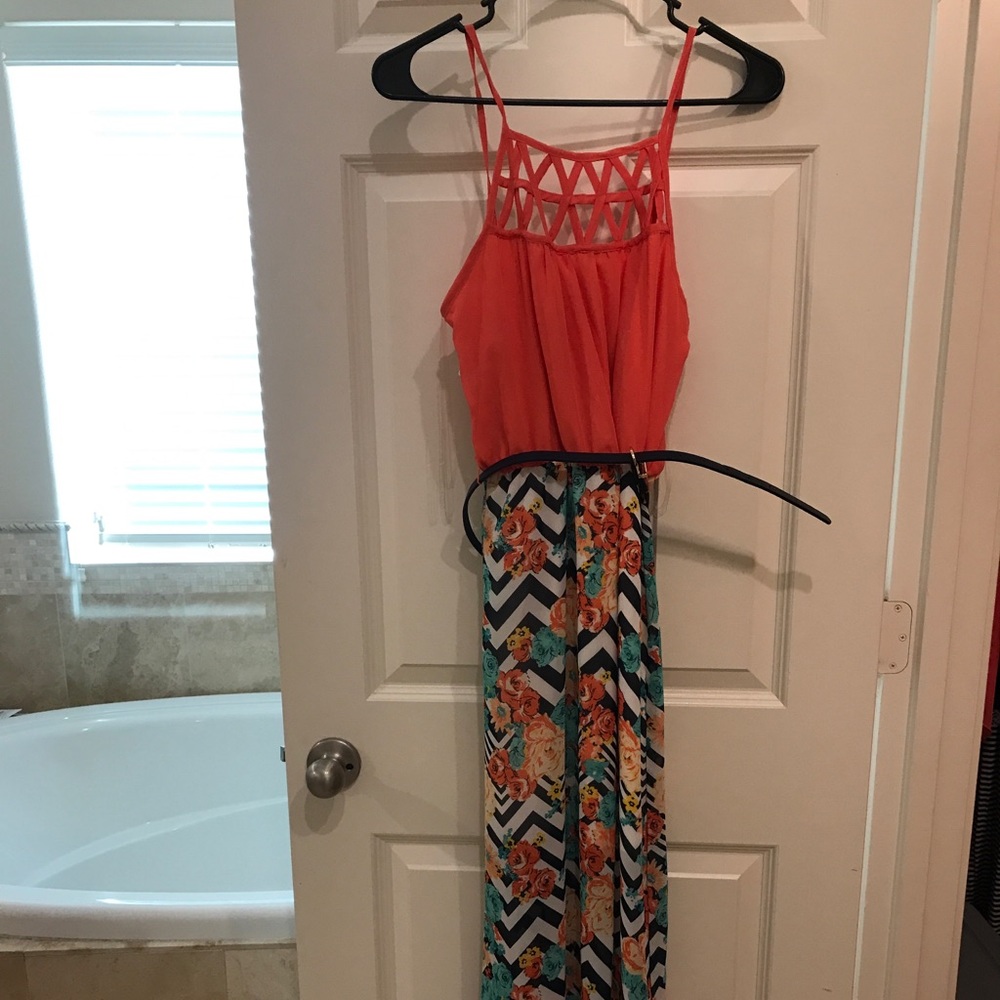 Never worn coral dress!!