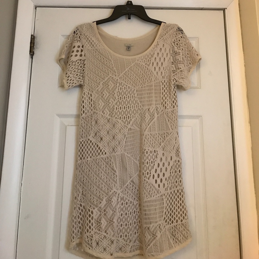 Ivory shift dress