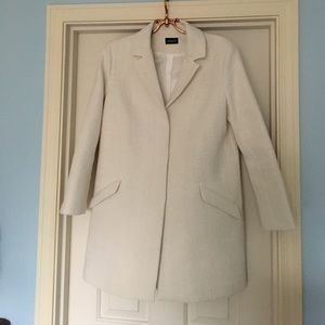 Elegant French Cream Pea Coat by Kookai
