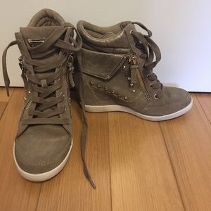 Guess Fashion Sneaker Wedge Heel Booties