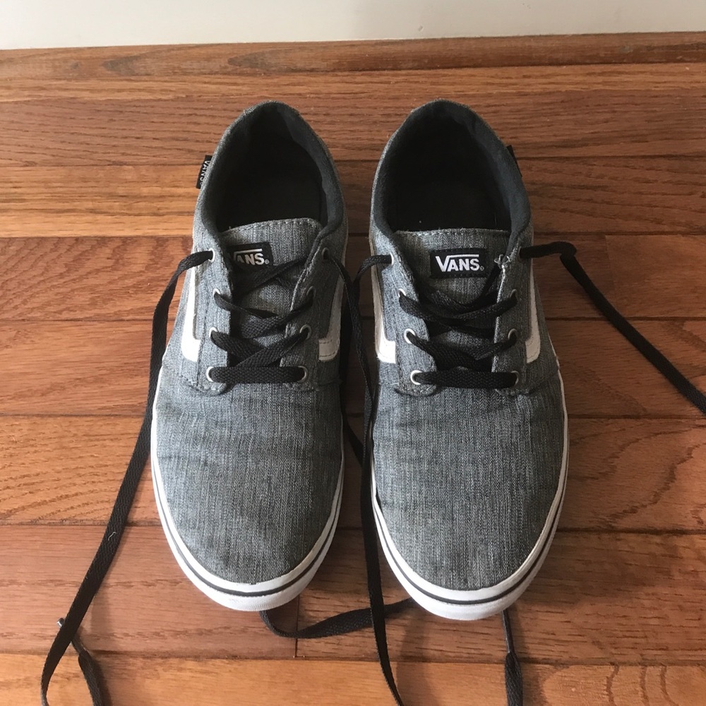 Gray Vans shoes youth size 7