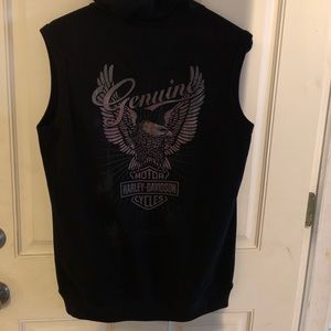 Harley Davidson sweatshirt vest
