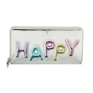 Kate Spade Whimsies Happy Lacey Zip Around Wallet