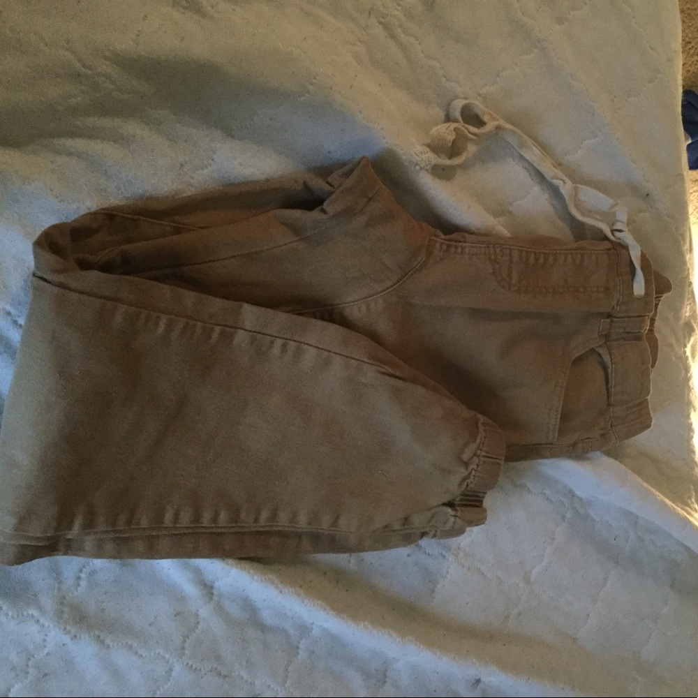 khaki joggers