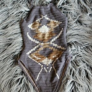 Lovers + Friends crochet swim suit