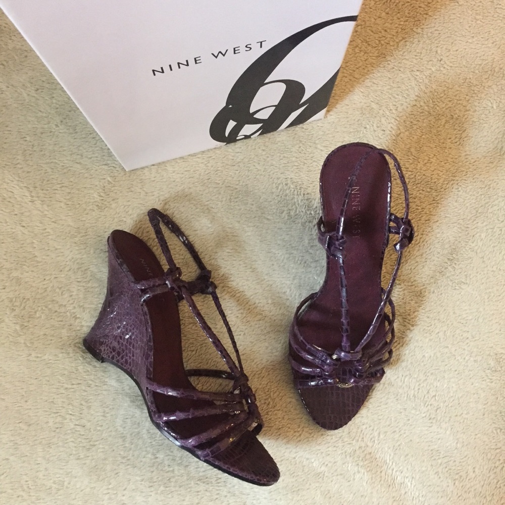Nine West Purple Wedges