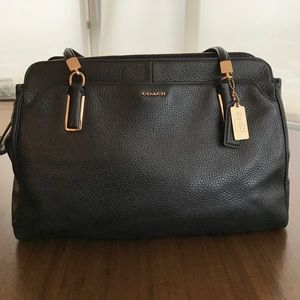 Coach Madison 25161 Kimberly Leather Black Satchel
