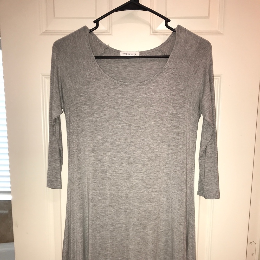 Grey winter dress