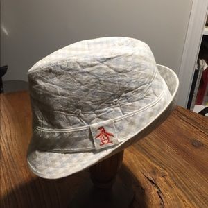 Penguin Fedora Hat Plaid Medium/Large